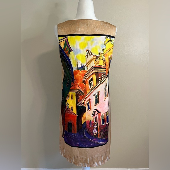 Sweet Miss Tunic Dress with Painted Street Design - Picture 2 of 7